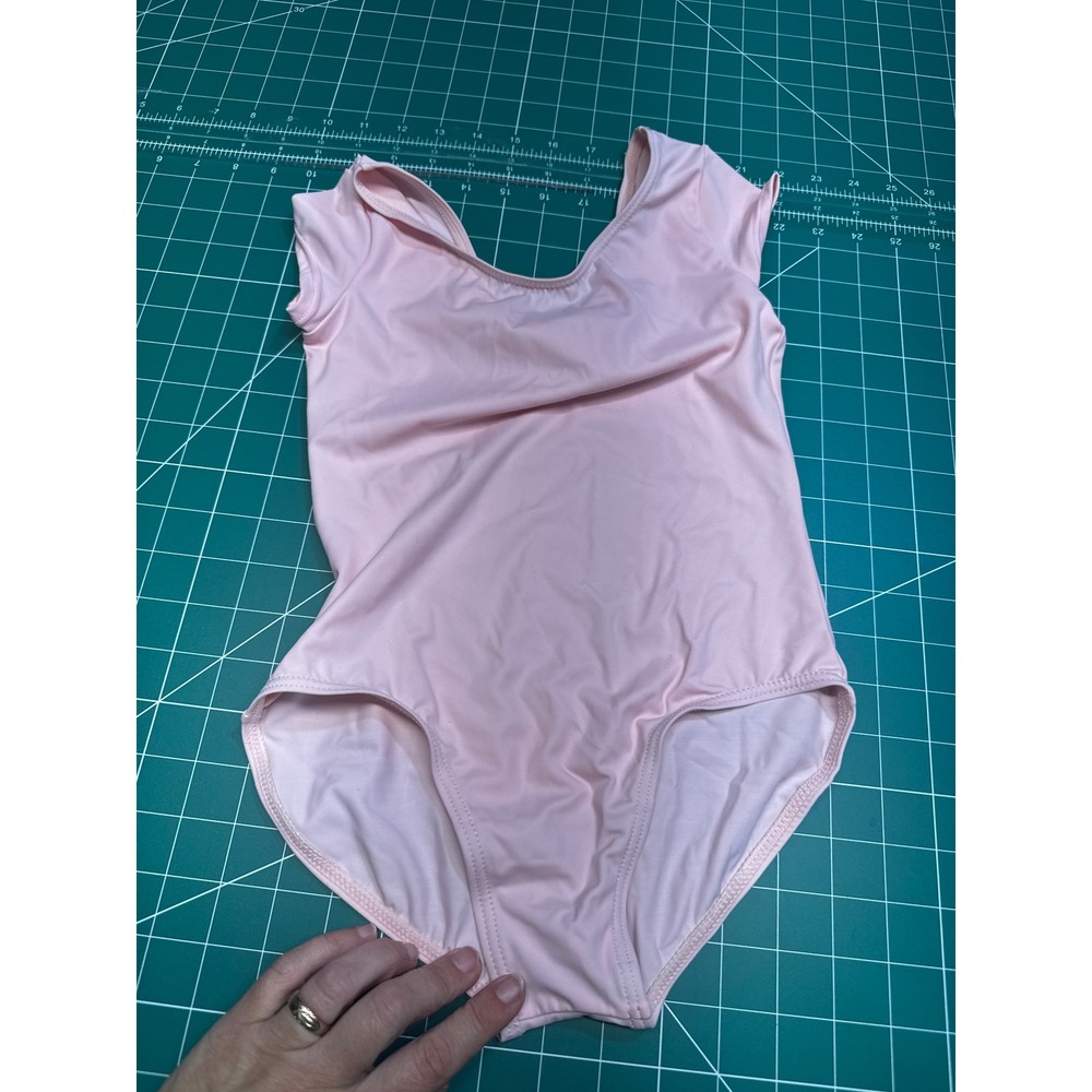 Balera Kids Pink Short Sleeve Dance Leotard Size MC Gymnastics Ballet 4109